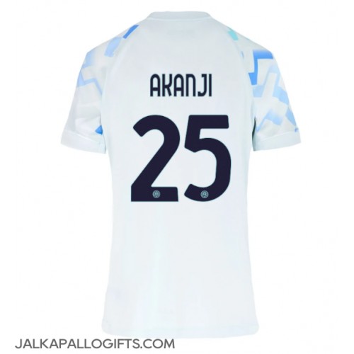 Inter Milan Manuel Akanji #25 Vieraspaita Naiset 2025-26 Lyhythihainen Inter Milan Manuel Akanji #25 Vieraspaita Naiset 2025-26 Lyhythihainen